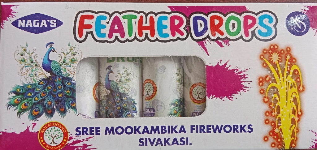 Peacock Feather Drops (5 Pcs)